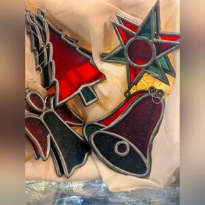 Faux Stained Glass Old World Christmas Ornaments